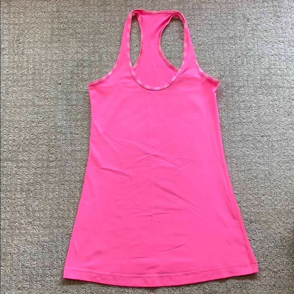 Lululemon Pink Racerback Running Tank